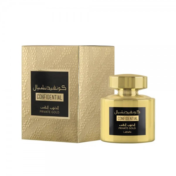 Confidential Private Gold Eau De Parfum 100ml Lattafa Confidential Private Gold Eau De Parfum 100ml Lattafa